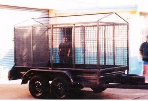 7x4 heavy duty tandem cage trailers for sale sunshine coast