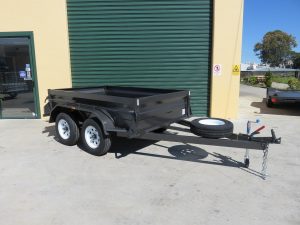 7x5 heavy duty tandem box trailers for sale